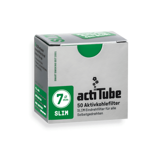 Filtre 'ACTITUBE' cu carbune activ 'SLIM' Albe | 7mm. - x50