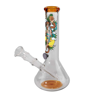 Bong din sticla 'BLACK LEAF' Hanuman | 24cm.