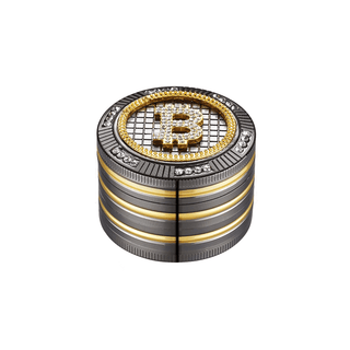 Grinder 'CHAMP HIGH' Bitcoin Bling | 4-Parti - 50mm.