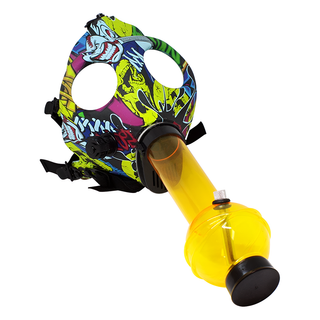 Bong din plastic 'GAS MASK' Designer | 39cm.
