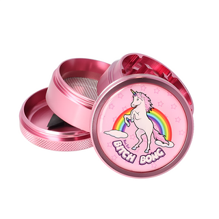 Grinder 'BLACK LEAF' Bitch Bong | 4-Parti - 50mm.