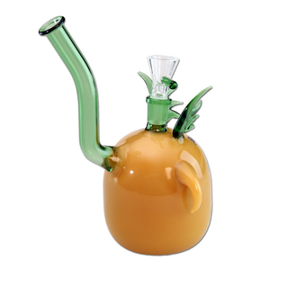 Bong din sticla 'BLACK LEAF' Grumpy | 20cm.