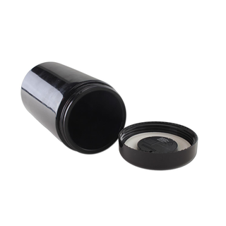 Borcan depozitare 'BLACK LEAF' din sticla violet cu Termometru & Higrometru | 120ml.