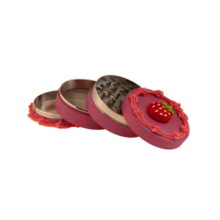 Grinder 'CAKE' Strawberry | 4-Parti - 63mm.