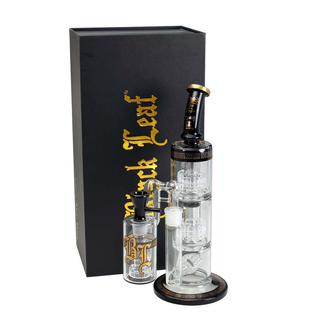 Bong din sticla 'BLACK LEAF' Blatant Multilevel | 35,5cm. - Boxed