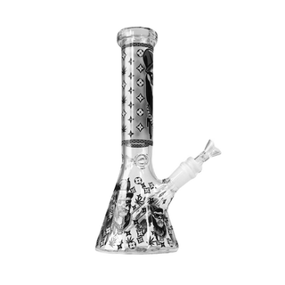 Bong din sticla 'BLACK SHEEP' Black Gorilla | Fosforescent - 25cm.