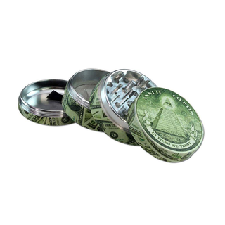 Grinder 'BLACK LEAF' Dollar | 4-Parti - 54mm.