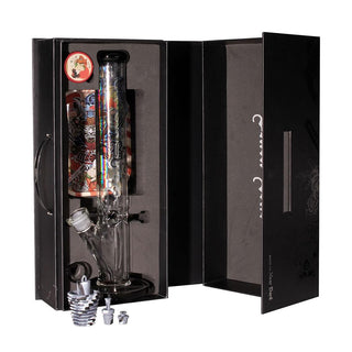 Bong din sticla 'BLACK LEAF' Ronin & Geisha 'KIT BOX' | 40,5cm.