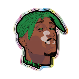 Sticker holografic 'LEGALIZEIT' 2Pac | 7,75x9cm.