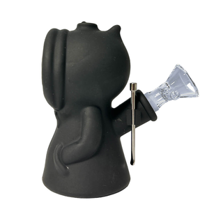 Silikon-Bong 'URBAN CREW' Alien | Grün - 13 cm.