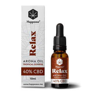 Ulei CBD 40% cu terpeni 'HAPPEASE' pentru relaxare 'TROPICA SUNRISE' 10ml. – 4000mg.