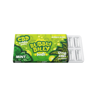 Guma CBD 'BUBBLY BILLY' Menta | 17mg. CBD – x12