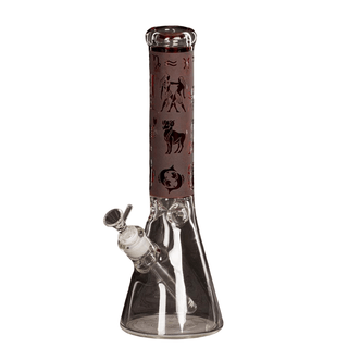 Bong din sticla 'AMSTERDAM' Heavy Beaker Egyptian | 42cm.
