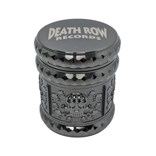 Grinder 'DEATH ROW RECORDS' Skull Metal/Black | 4-Parti - 44mm.