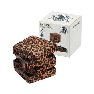 Grinder 'CHAMP HIGH' Square Leopard | 4-Parti - 50mm.