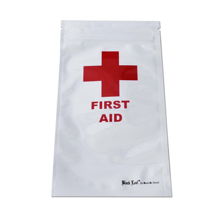Pungi Zip-Lock ‘BLACK LEAF’ Anti-miros ‘FIRST AID’ | 102x192mm. – x1
