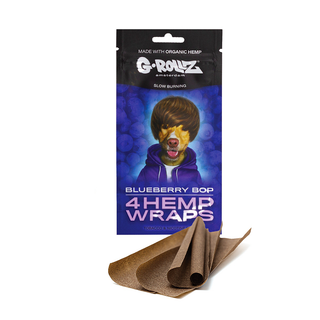 Foite de blunt 'G-ROLLZ' din canepa | Blueberry Bop - x4