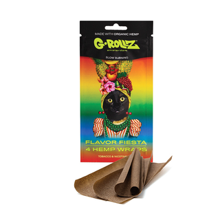 Foite de blunt 'G-ROLLZ' din canepa | Flavor Fiesta - x4