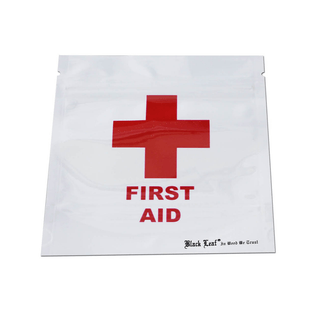 Pungi Zip-Lock ‘BLACK LEAF’ Anti-miros ‘FIRST AID’ | 190x224mm. – x1