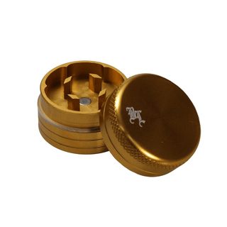 Grinder ‘BLACK LEAF' Mini Gold | 2-Parti - 27mm.