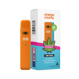 Vaporizator CBD cu terpeni ‘ORANGE COUNTY’ Gelato | 75% - 1ml.