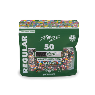 Filtre ‘PURIZE’ cu carbune activ ‘REGULAR’ Multicolor | 9mm. – x50