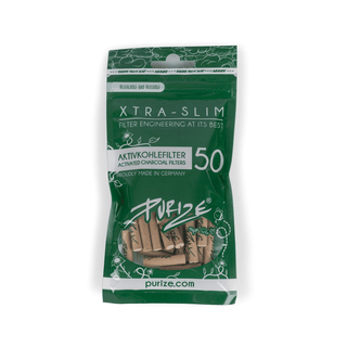 Filtre ‘PURIZE’ cu carbune activ ‘EXTRA SLIM’ Organic | 6mm. – x50