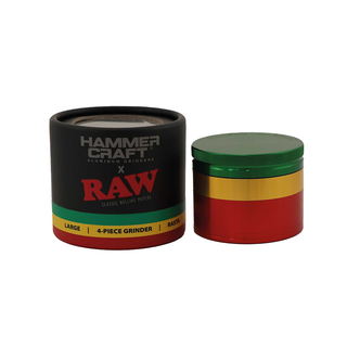 Grinder 'RAW &amp; HAMMER CRAFT' Schwarz | 4-teilig - 63mm.