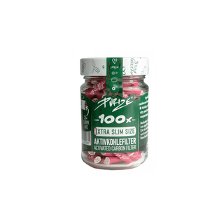 Filtre ‘PURIZE’ cu carbune activ ‘EXTRA SLIM’ Roz | 6mm. – x100