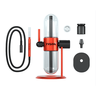 Bong din sticla 'STUNDENGLASS & TYSON' Gravity Hookah | Rosu - 39cm.