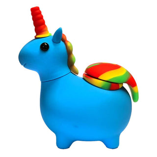 Bong din silicon 'BLACK SHEEP' Unicorn | Albastra - 12cm.