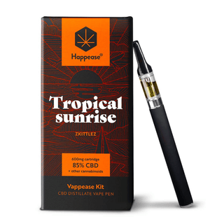 Vaporizator CBD cu terpeni ‘HAPPEASE’ Zkittlez | 85% - 0,6ml.